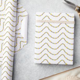 Papel De Regalo Cuentas de Mardi Gras con acuarela