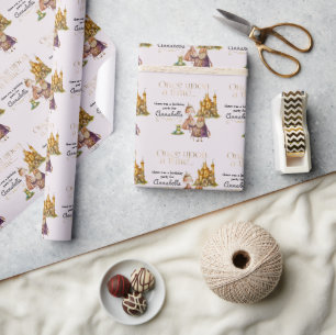 Papel De Regalo Cuento de Hadas Clásico Infantil Princesa y Rana R
