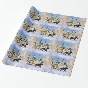 Papel De Regalo Cuento de Hadas del Castillo entre Nubes