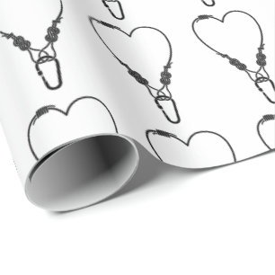 Papel De Regalo cuerda de escalada de roca Corazón de amor de esca