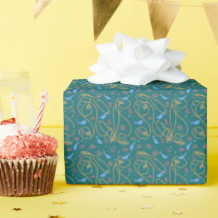 Papel De Regalo Cuerda lazo espuela marcas coral turquesa