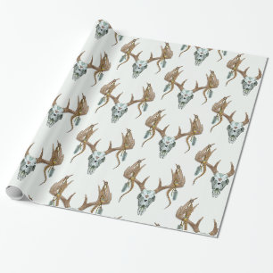 Papel De Regalo Cuerno Rústico Nativo Americano