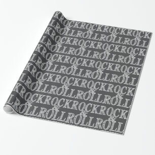 Papel De Regalo Cuero editable de Rock & Roll