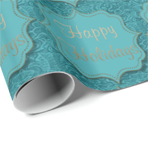 Papel De Regalo Cuero equipado occidental con buenas fiestas