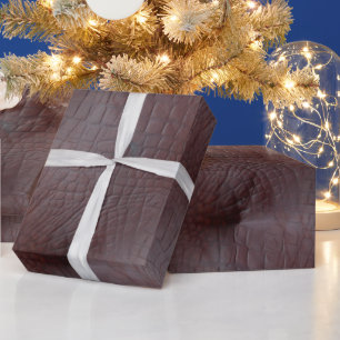 Papel De Regalo Cuero falso cocodrilo