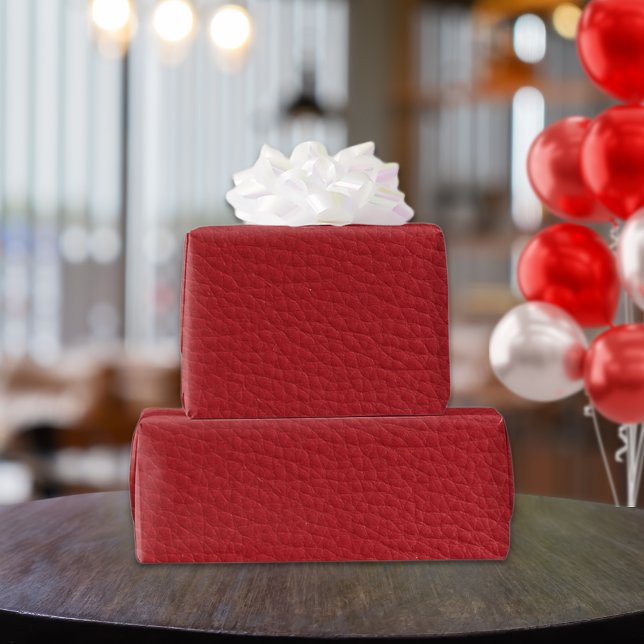 Papel De Regalo Cuero texturizado rojo (Subido por el creador)