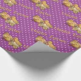 Papel De Regalo Cuestas chichas de Pascua Morado Pascua