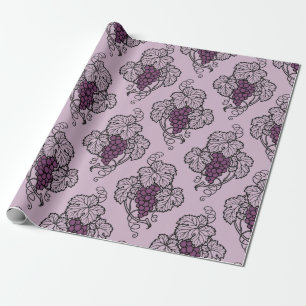 Papel De Regalo Cuestión del vino púrpura y ciruela