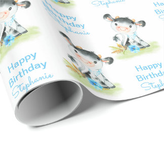 Papel De Regalo Cueva pequeña de color azul