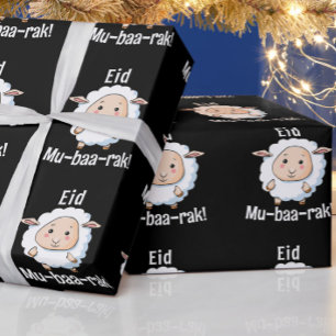 Papel De Regalo Cuidada oveja "Eid Mubarak", graciosos niños