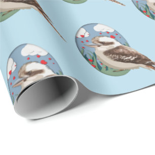 Papel De Regalo Cuidado Kookaburra Amor Summer Bird Pattern Fun Bl
