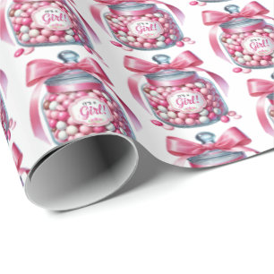 Papel De Regalo Cuidados chicas con baldosas caramelos bufé ducha 