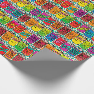 Papel De Regalo Cuidados latas de soda