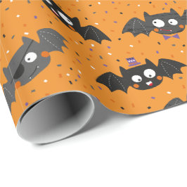 Papel De Regalo Cuidados murciélagos de Halloween con gafas de sol