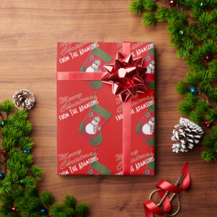 Papel De Regalo Cuidados Navidades de muñecos de nieve reaccionan