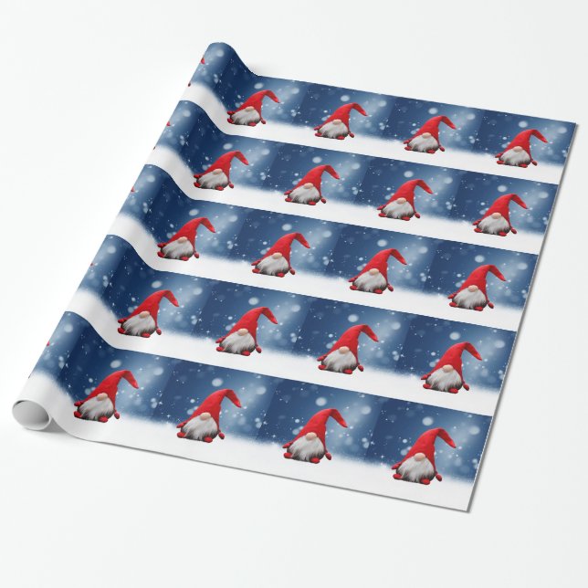 Papel De Regalo Cuidados Navidades de Santa Snow Stars (Desenrollado)