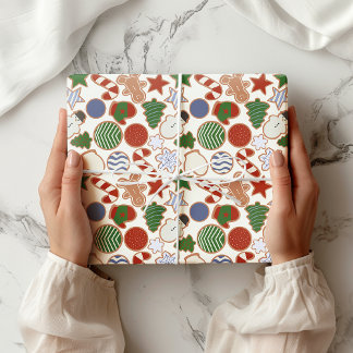 Papel De Regalo Cuidados Navidades Personalizados coloridos