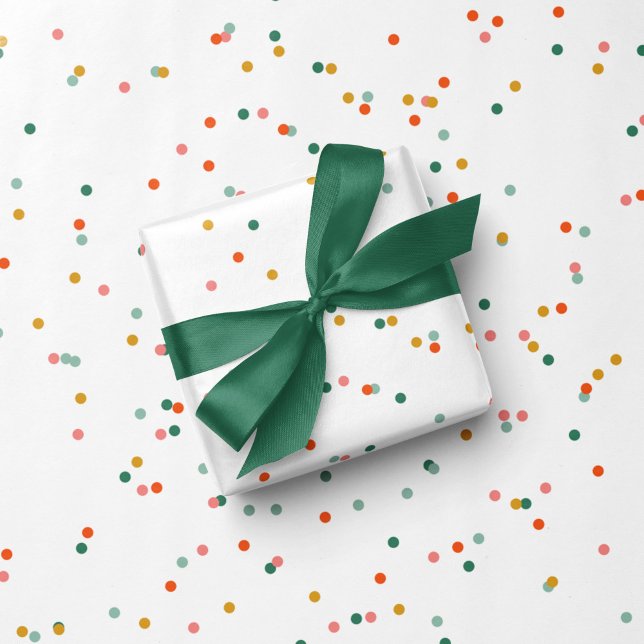 Papel De Regalo Cuidados puntos coloridos simples vacaciones festi (Subido por el creador)