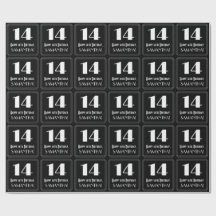 Cumpleaños 14 - Estilo Art Déco Inspirado "14", No