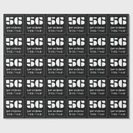 Papel De Regalo Cumpleaños 56: Look inspirado en Art Deco "56" y n