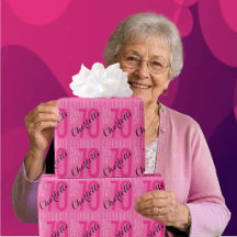 Cumpleaños 70 moderno tipografía rosa