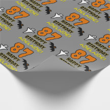 Cumpleaños 87: Tema espeluznante de Halloween, nom