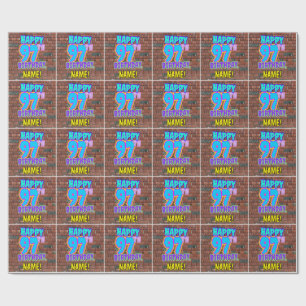 Papel De Regalo Cumpleaños 97: Diversión, graffiti urbano inspirad