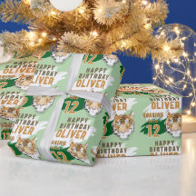 Cumpleaños Acuarela Cabeza de Tigre Salvaje 