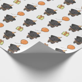 Papel De Regalo Cumpleaños Animal Cute Labrador Niños Fiesta de cu