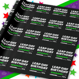 Papel De Regalo Cumpleaños año bisiesto 29 de febrero 75% Cargando
