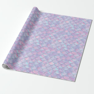 Papel De Regalo Cumpleaños Colorido Escama de Sirena para Todas la