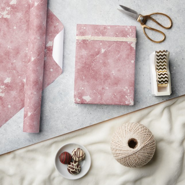 Papel De Regalo Cumpleaños con crujido rosa (Artesanía)