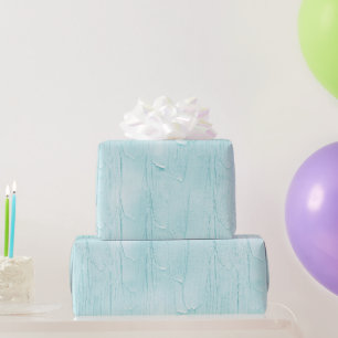 Papel De Regalo Cumpleaños con glaseado acuático azul claro