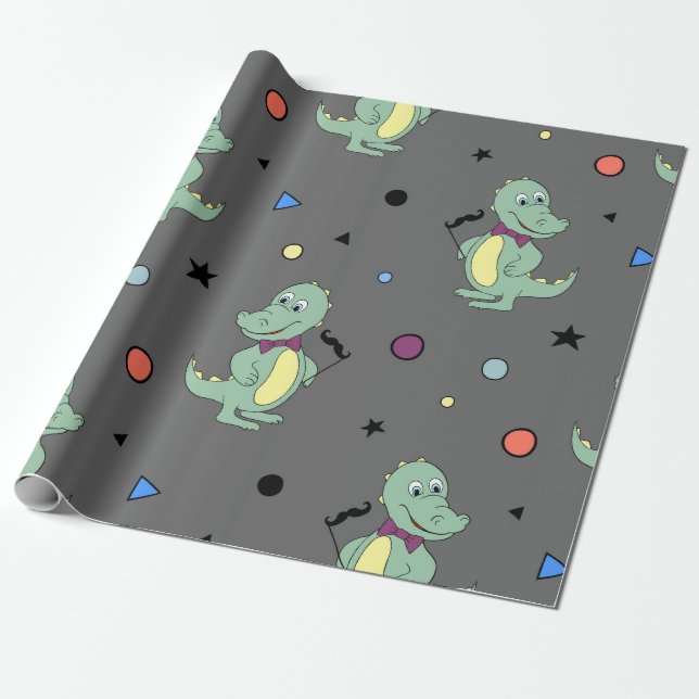 Papel De Regalo Cumpleaños con tema de selva personalizado (Desenrollado)