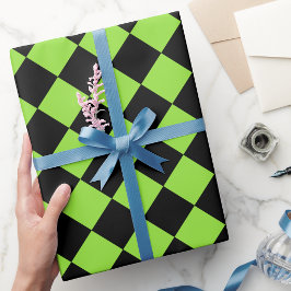 Papel De Regalo Cumpleaños con Texto Personalizado Halloween Negro