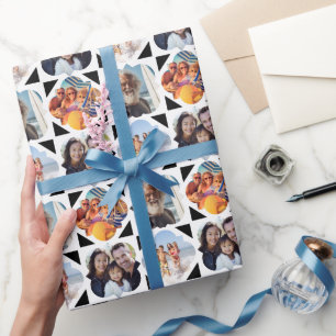 Papel De Regalo Cumpleaños de 4 Collages de fotos