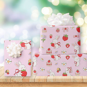 Papel De Regalo Cumpleaños de algún conejito rosa