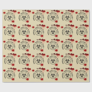 Papel De Regalo Cumpleaños de Apocalipsis Zombi Biohazard de Hal