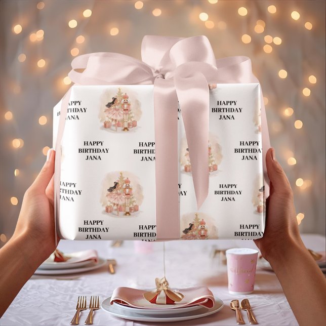 Papel De Regalo Cumpleaños de Bailarina Cascanueces (Subido por el creador)