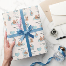 Cumpleaños de bebé niño de Bulldog Francés azul li