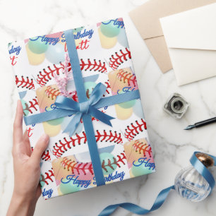 Papel De Regalo Cumpleaños de béisbol