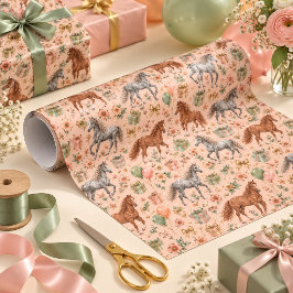 Papel De Regalo Cumpleaños de caballo americano Bashkir rizado