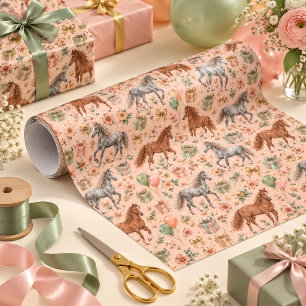 Papel De Regalo Cumpleaños de caballo americano Bashkir rizado