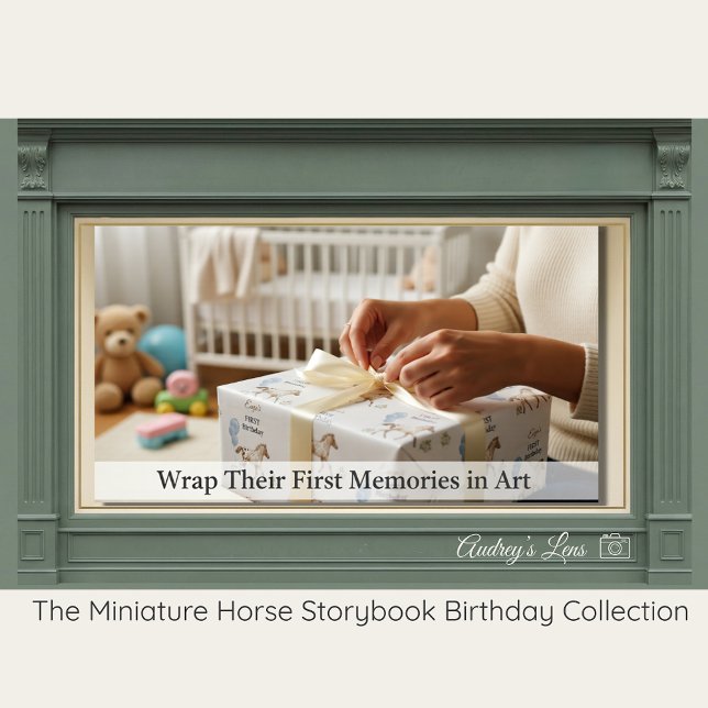 Papel De Regalo Cumpleaños de caballo en miniatura libro de cuento (Subido por el creador)
