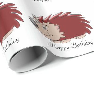 Papel De Regalo Cumpleaños de erizo