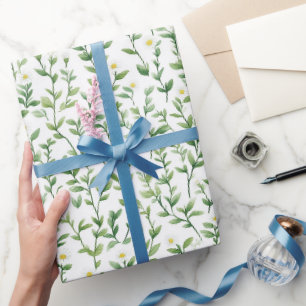 Papel De Regalo Cumpleaños de flores de margarita