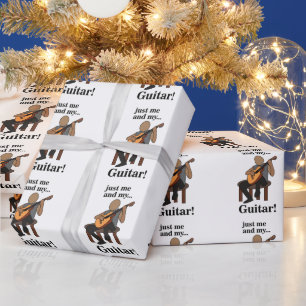 Papel De Regalo Cumpleaños de guitarrista tocando la guitarra