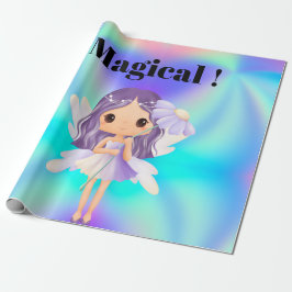 Papel De Regalo Cumpleaños de Hada Princesa Caprichosa