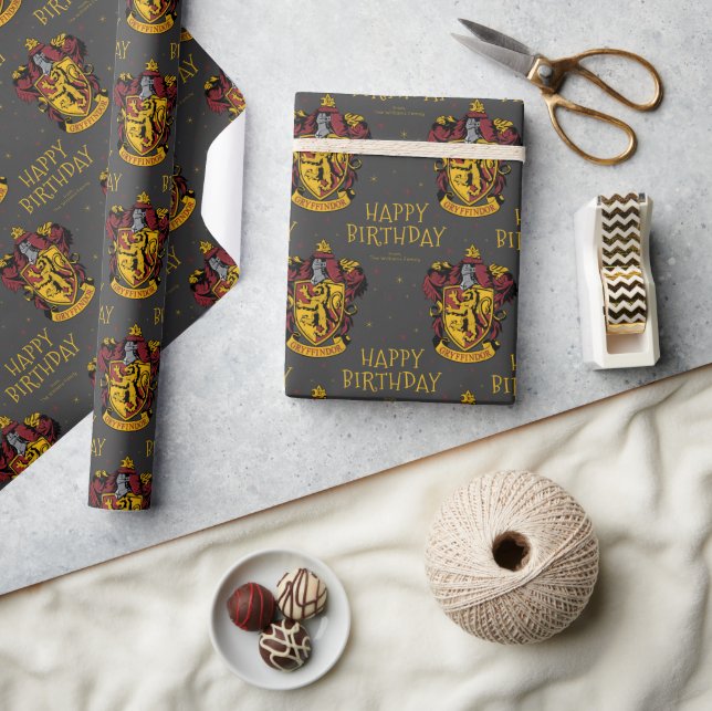 Papel De Regalo Cumpleaños de Harry Potter | Pizarra de Gryffindor (Artesanía)