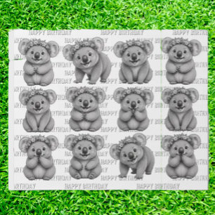 Papel De Regalo Cumpleaños de Koalas
